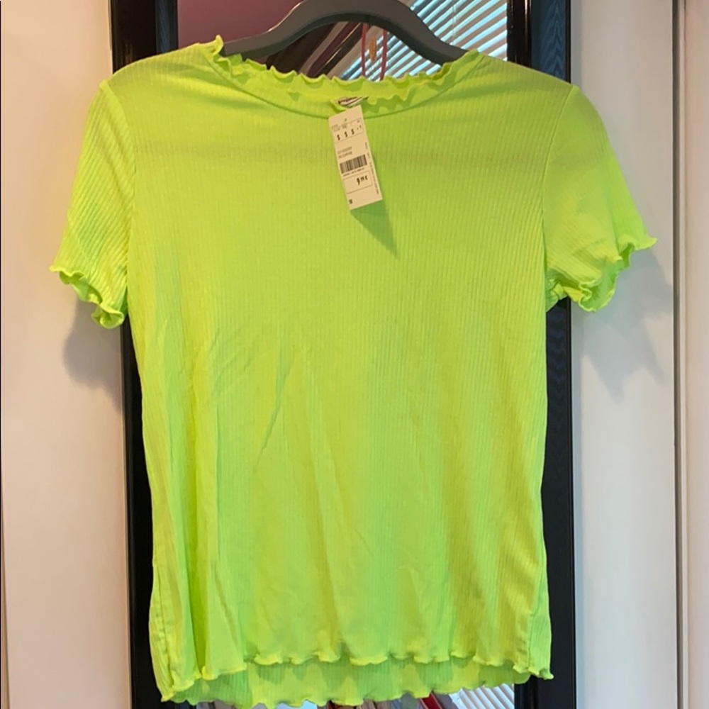 Neon green T-shirt
